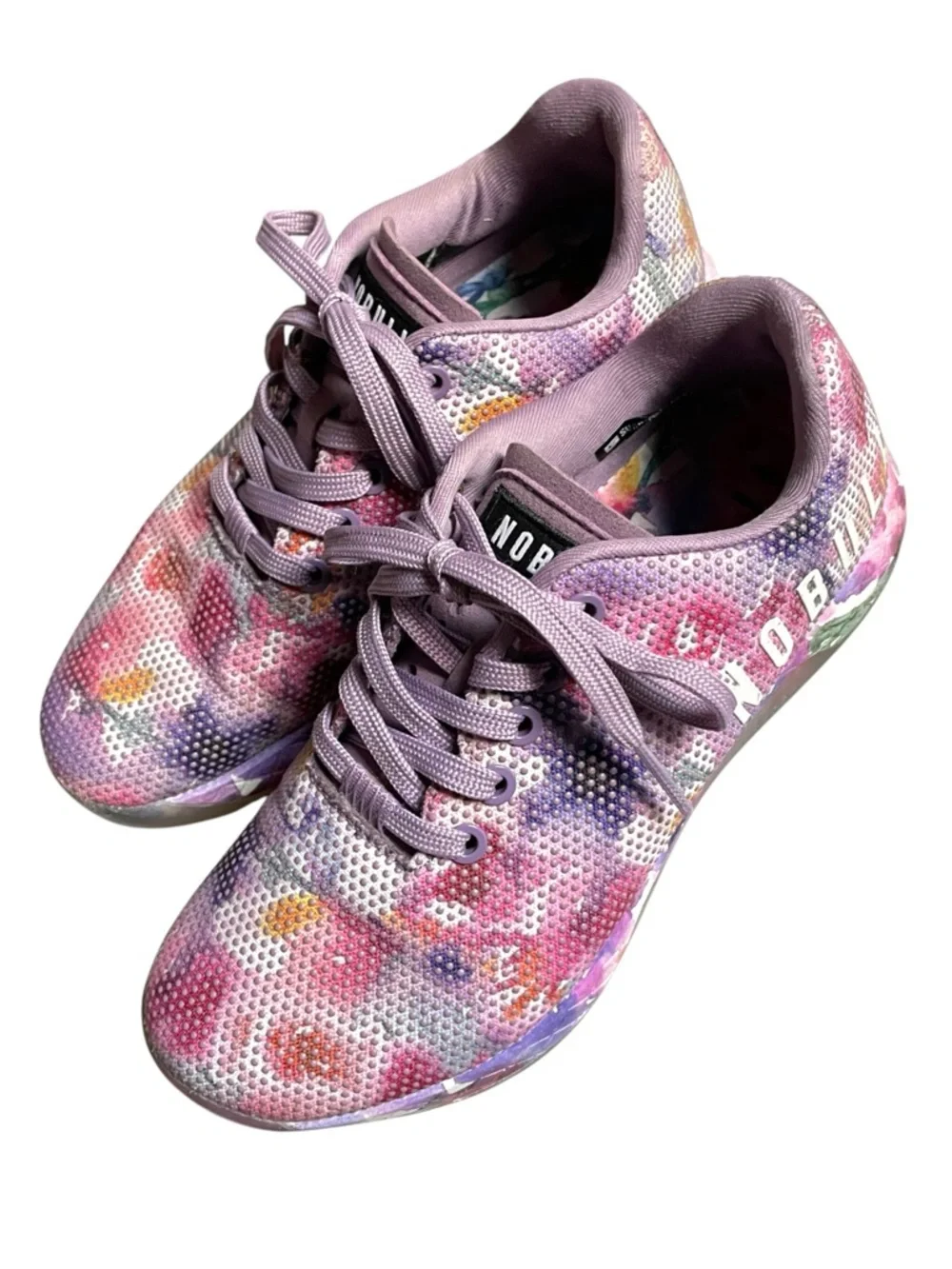 NOBULL Outwork "Bouquet" Watercolor Floral Collection Trainer Shoes Sz  7 - Picture 4 of 12